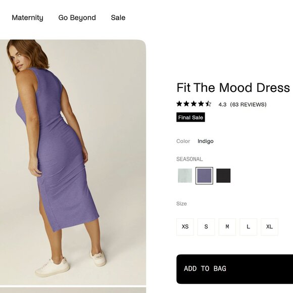 beyond yoga fit the mood dress Fit the Mood Midi Tank Dress (Women)